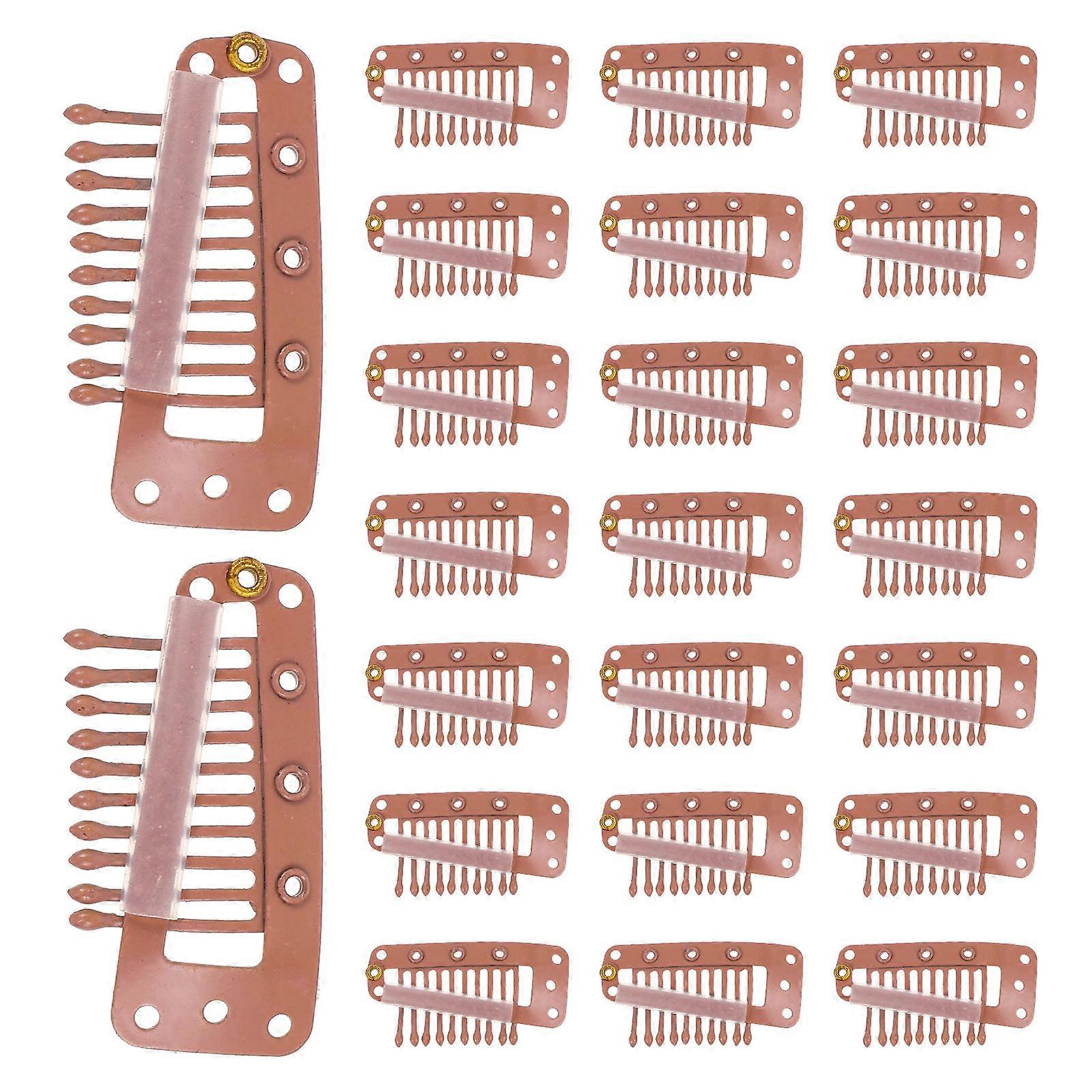 24PCS Metal Wig Clips with Multi Teeth Design for Secure Hair Extension Fastening – Easy to Use Snap Hairpins for Women