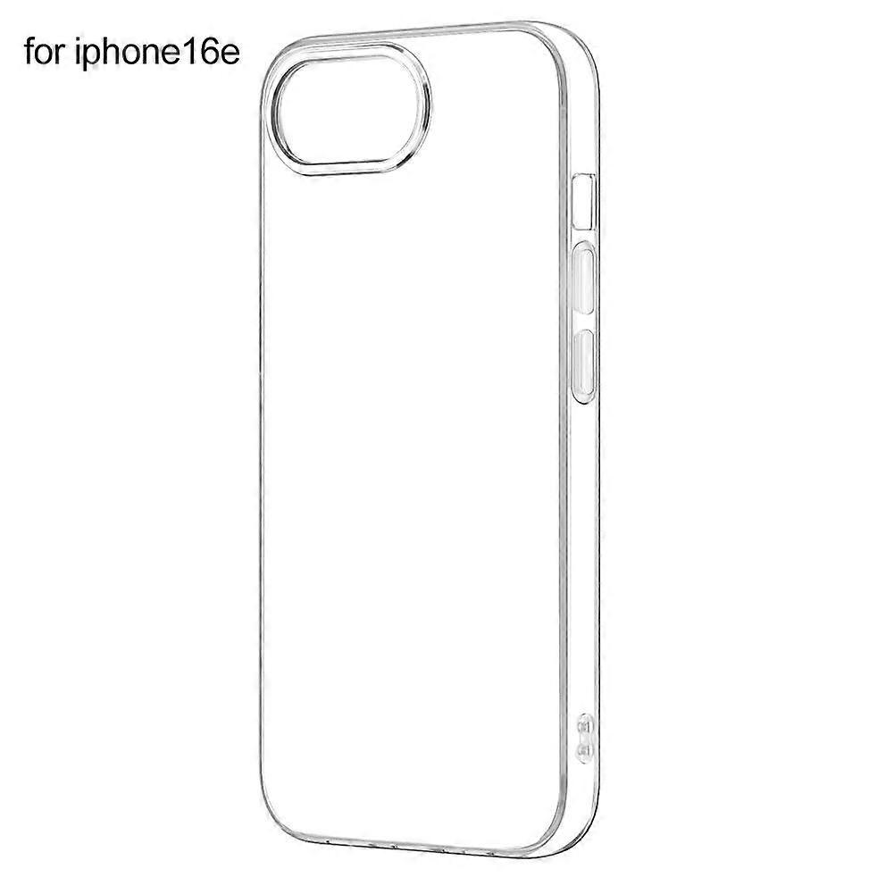 for iphone16e(A)$Applicable to iphoneSE4 large hole transparent tpu mobile phone case Apple ultra-thin high transparent soft case