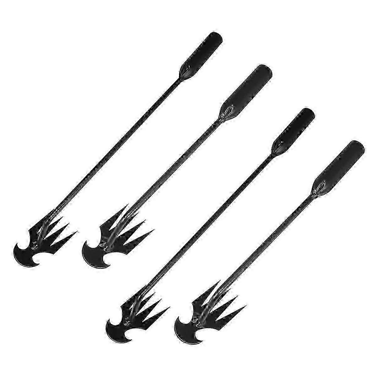 2025 4PCS Weeder Garden Weeding Tool Root Weeding Tool 4-Tooth Gardening Hand Tool Manual Weeding Tool Weeding Excavator