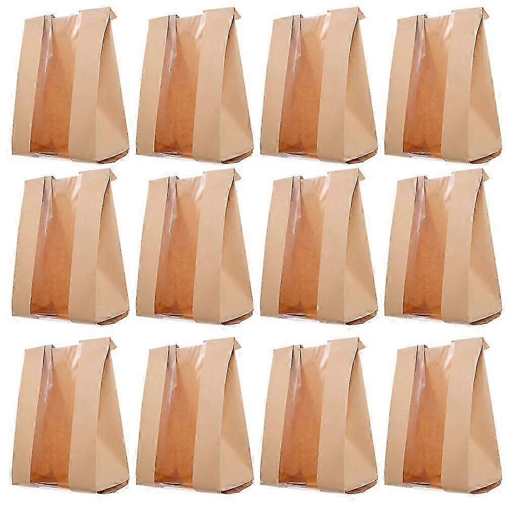 100pcs Clear Fenster Brot Tüten Toast Beutel Cookie Bäckerei Backpapier Tüten