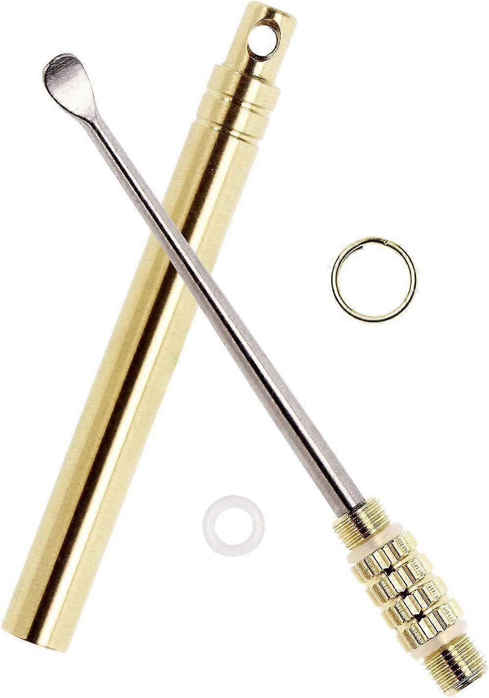 Ear Wax Removal Tool,Folding Type Titanium Alloy Ear-Pick Cleaner Portable Ear