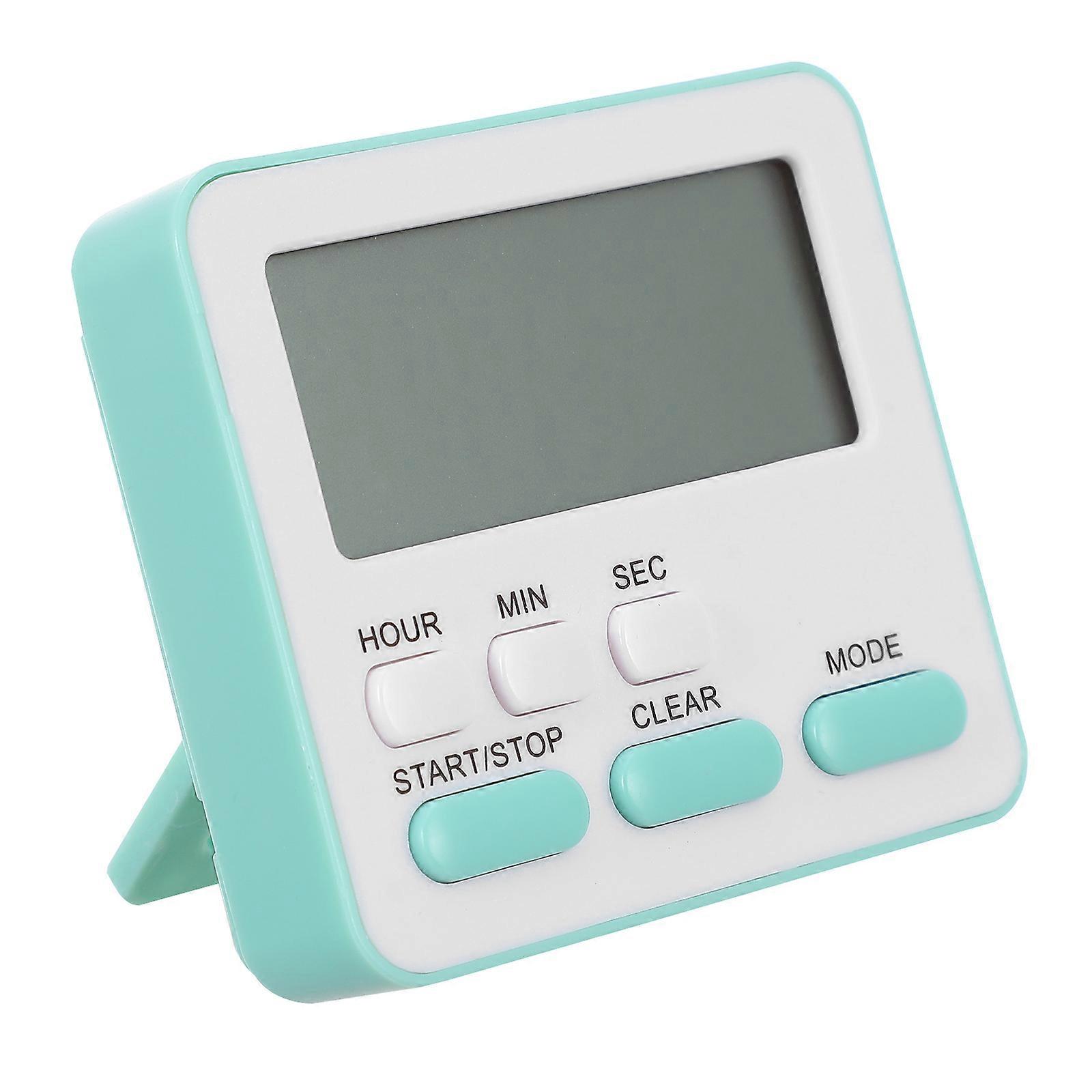 Green Portable Stopwatch with Alarm and Timer Modes for Home Made of ABS 1 Piece