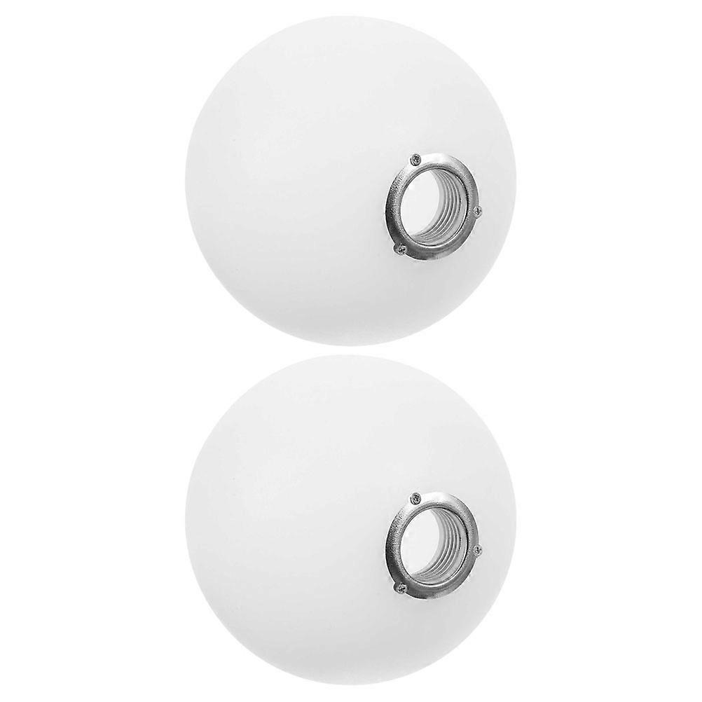 Here's a refined and professional product description based on your input:
**2pcs Frosted Glass Globe Shade – Shatterproof White Lampshade for