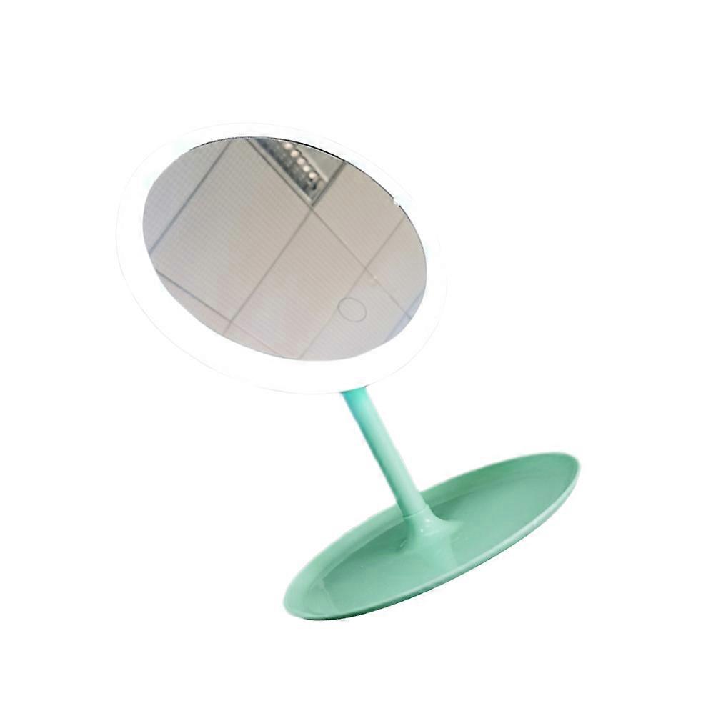 Desktop Mirror With Light Led Makeup Mirror Rechargeable Green 1Set