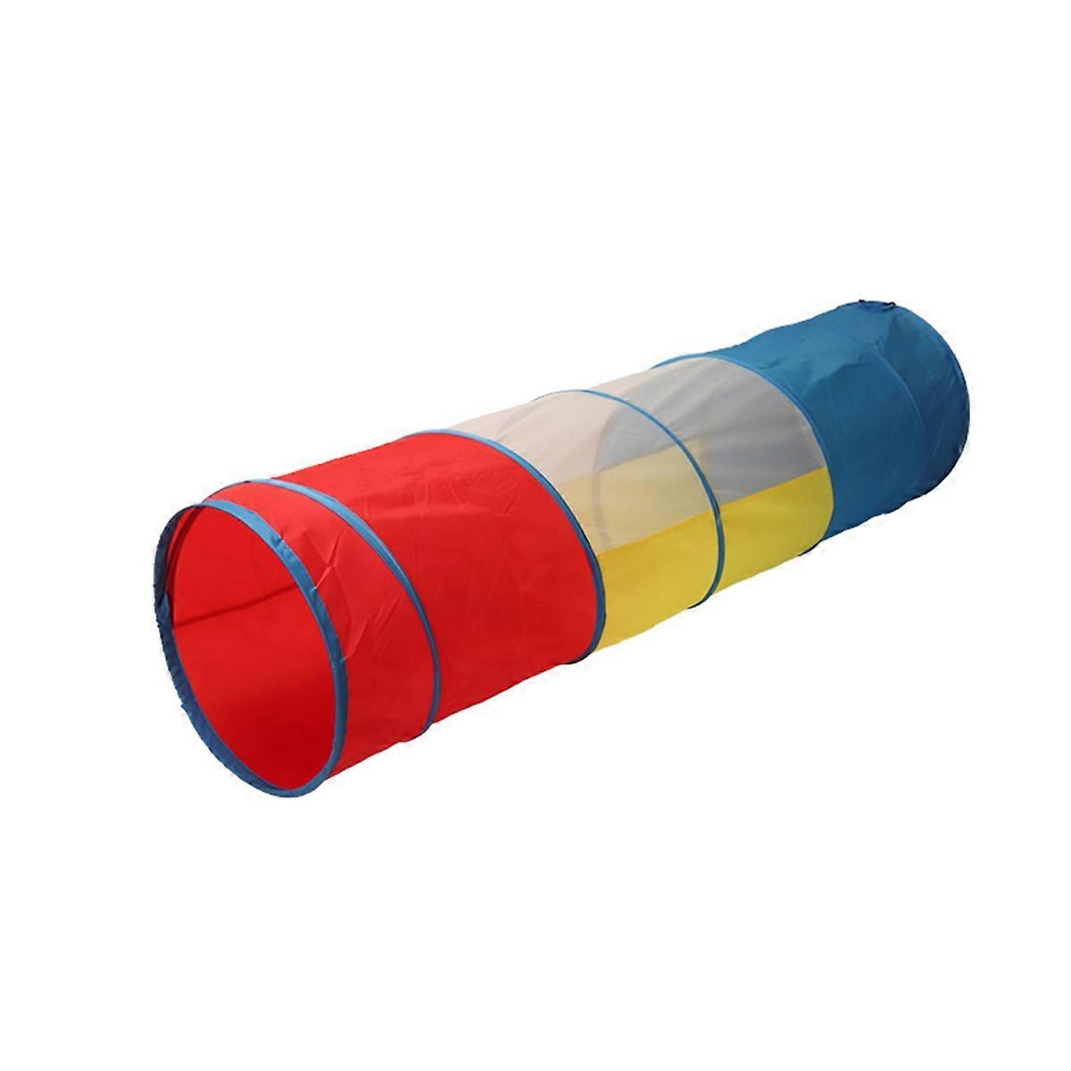 Children Play Foldable Tunnel Crawling Tent Toddlers Game:Half Mesh