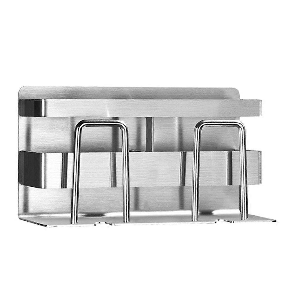 Toothbrush Holder Silver 1Pack 5.5x3.1In