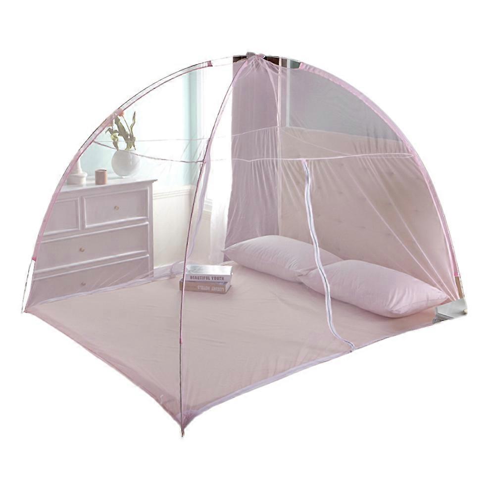 Canopy Net Heightening Mongolian Yurt Net Dome Enclosed Space For Travel Gear Pink 150x200cm Easy Installation 1Pack