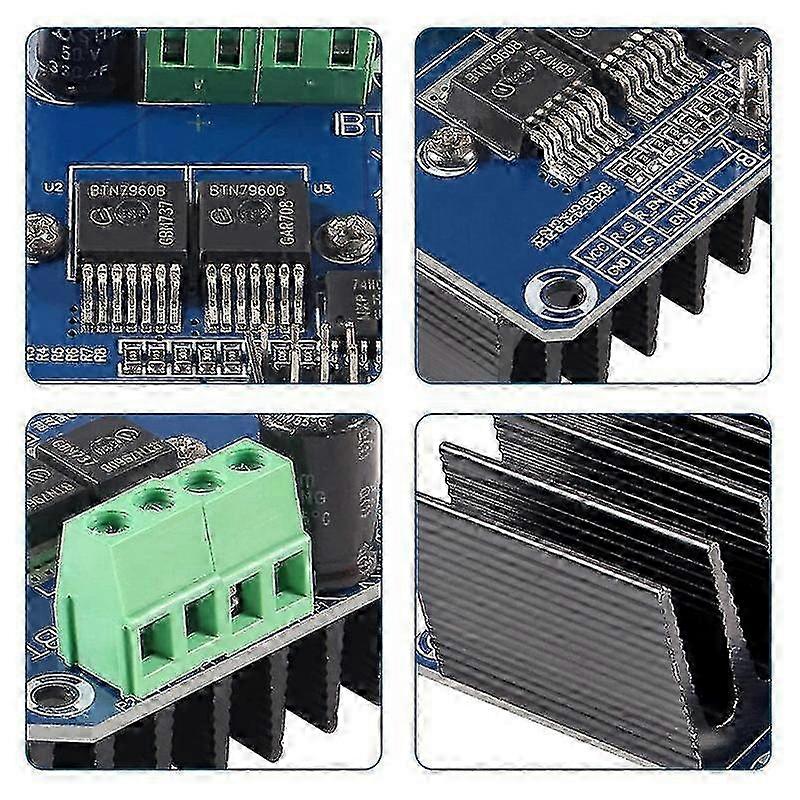 2pcs Bts7960 43a High Motor Driver Module Smart Car Driver Module For Current Limit SZRH A-F