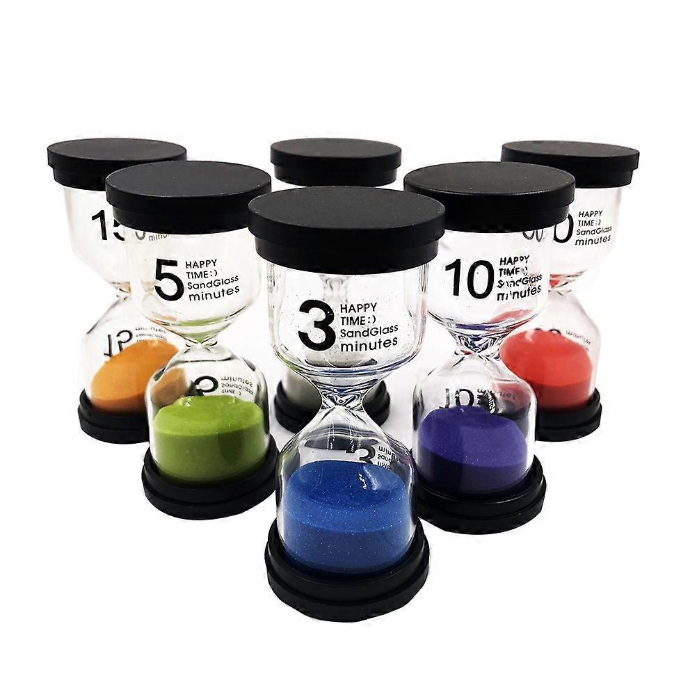 Creative Sandglass Timer Assorted Color Cylindrical Shape Classic Design For Leisure Activity Childrens Toy 1Set