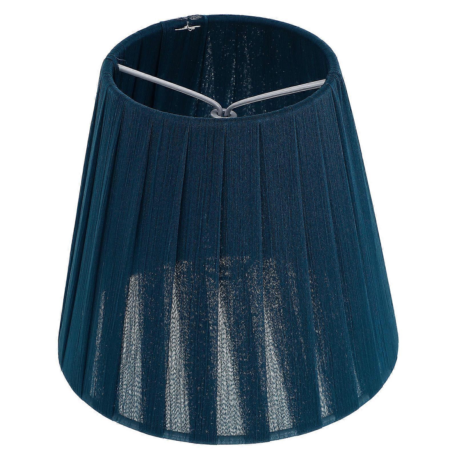 Handmade Blue Cloth Lampshade Replacement Decorative Light Cover for Bedroom, Living Room or Office Sturdy Artistic Design Perfect as a
