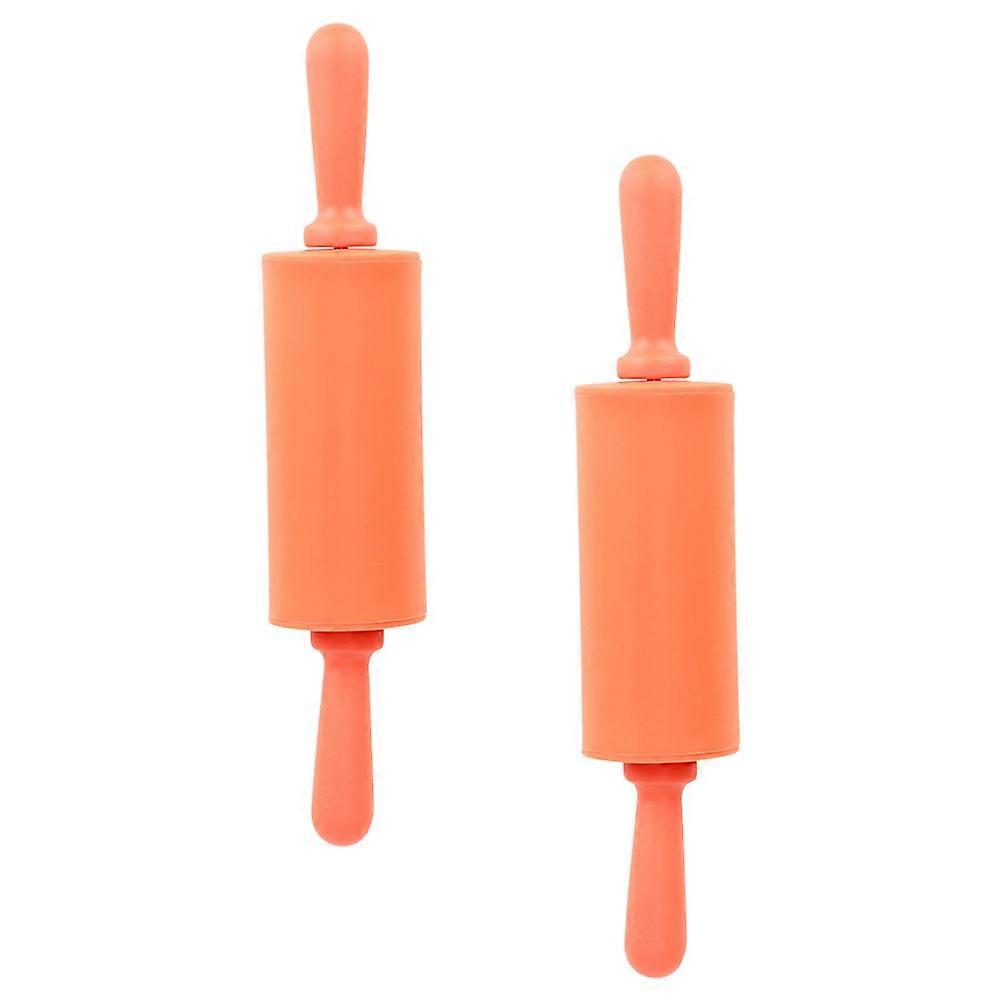 Polymer Clay Tools Children Rolling Sticks Texture Roller For Clay 2Pcs