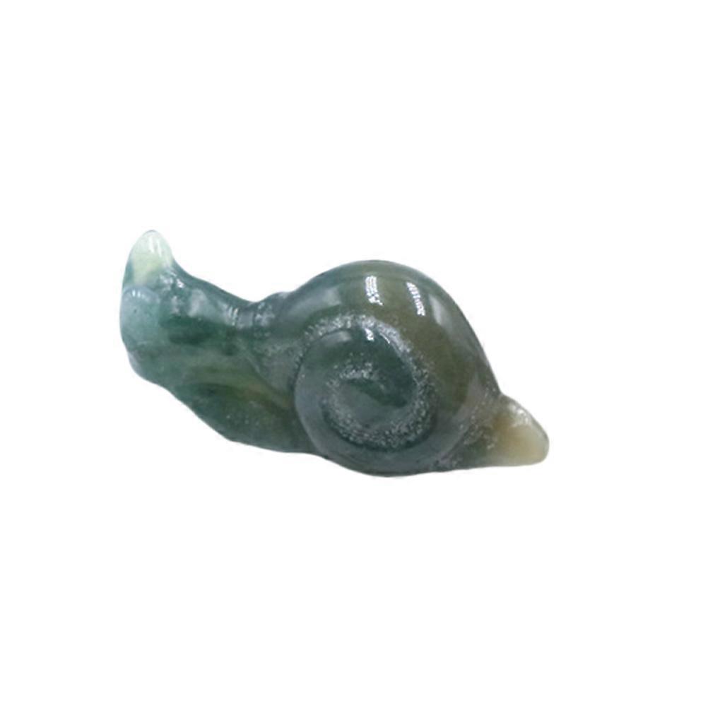 Natural Stone Snail Statue Miniature Ornament for Elegant Shelf Decoration Durable Craftsmanship for Balconies Yards