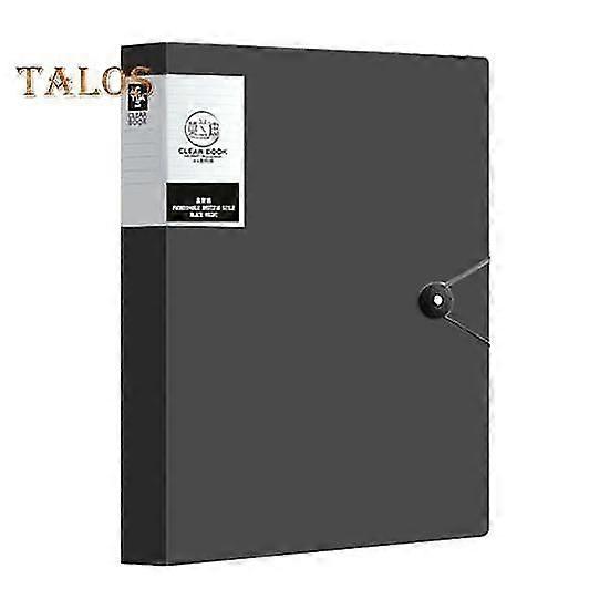 Portable A4 File Bag with Visible Vertical Inner Pages Thickened Student Test Paper Organizer Data Storage File