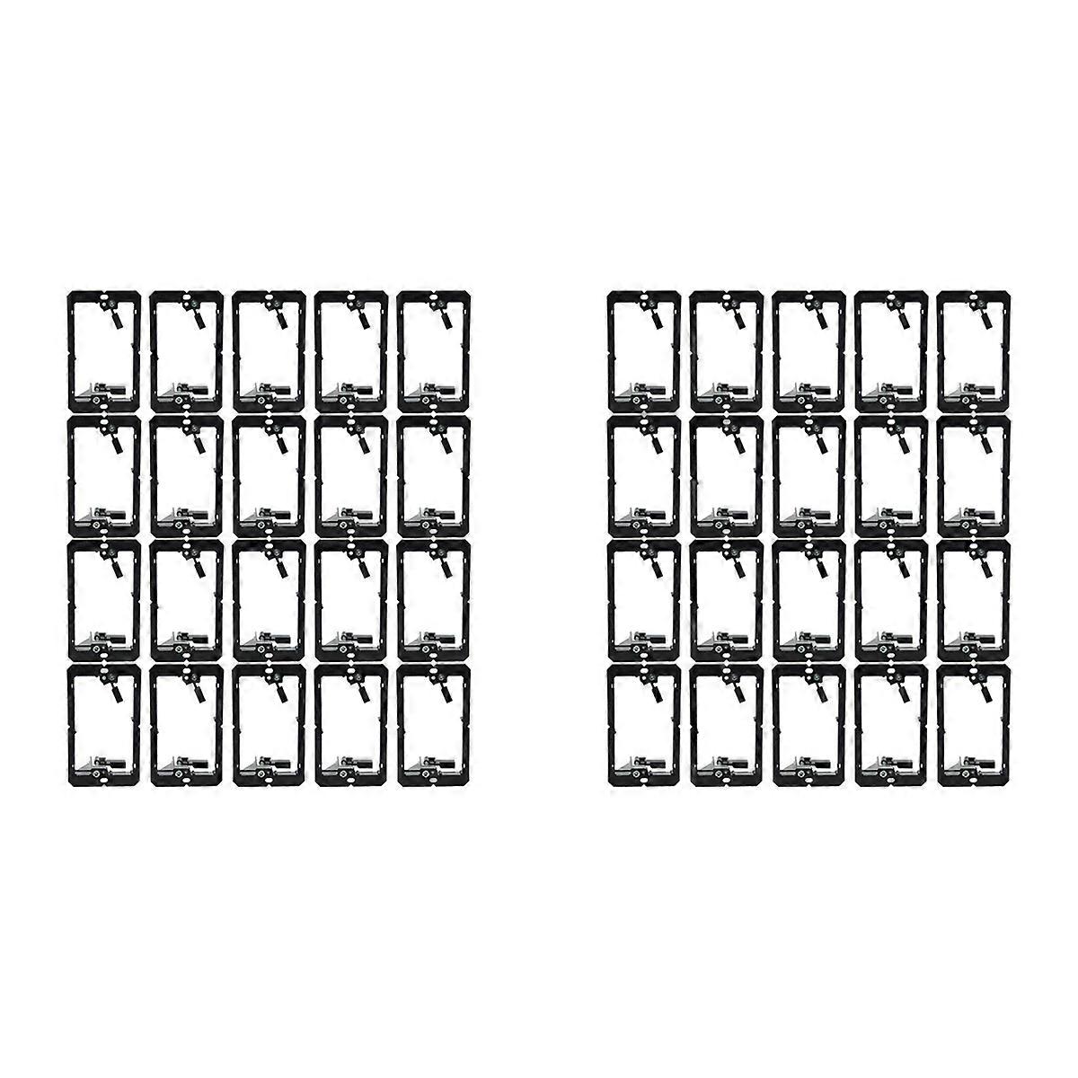 Single-Gang (1-Gang) Low Voltage Wall Plate Mounting Brackets,40PCS