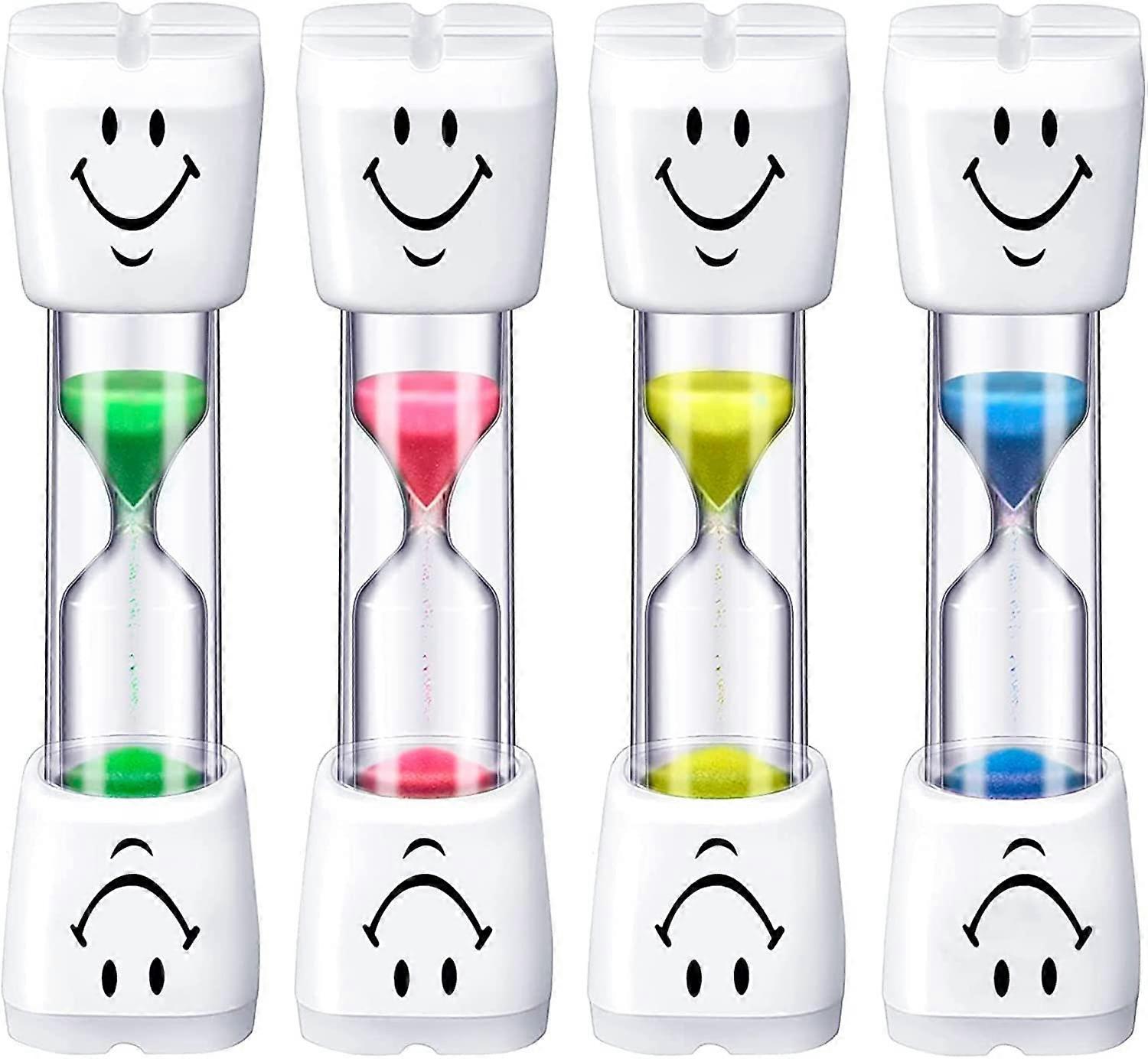 Pack of 4 Hourglass Timer, 3 Minutes for Brushing Teeth, Games, Cooking