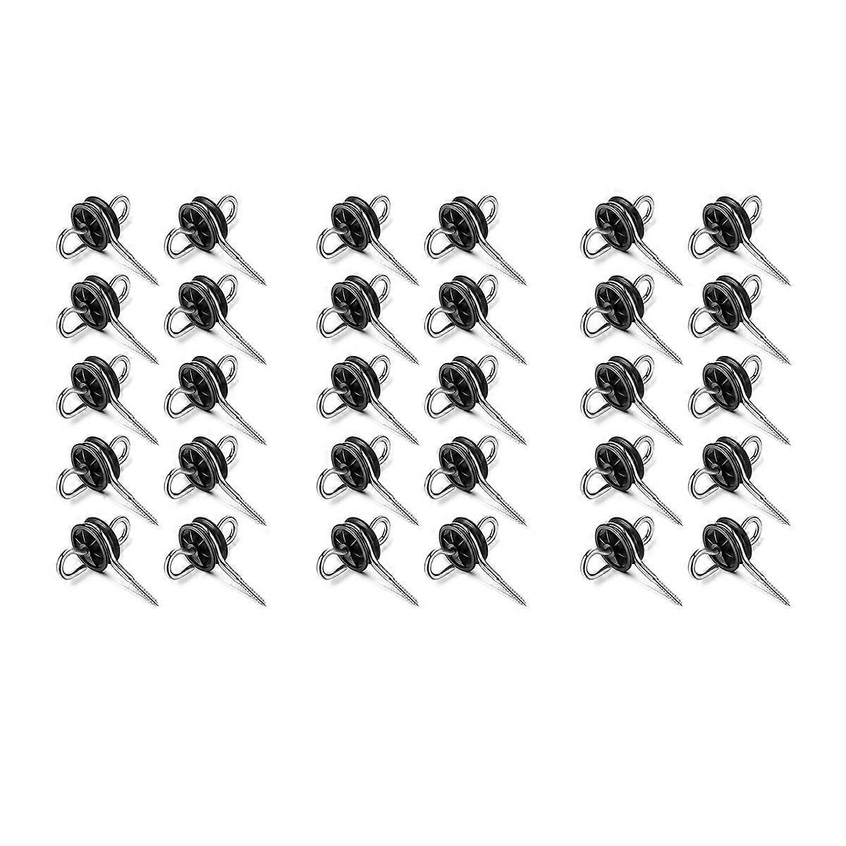 30Pcs Electric Fence Gate Handle Anchor Electric Fence Insulators Fence Wire Insulators for Electric