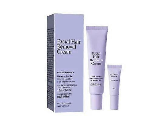 Facial Hair Removal Cream | Soothing Gentle Formula Epilator Cream | Easy-to-Use, Long-Lasting Results | Safe for Sensitive Skin