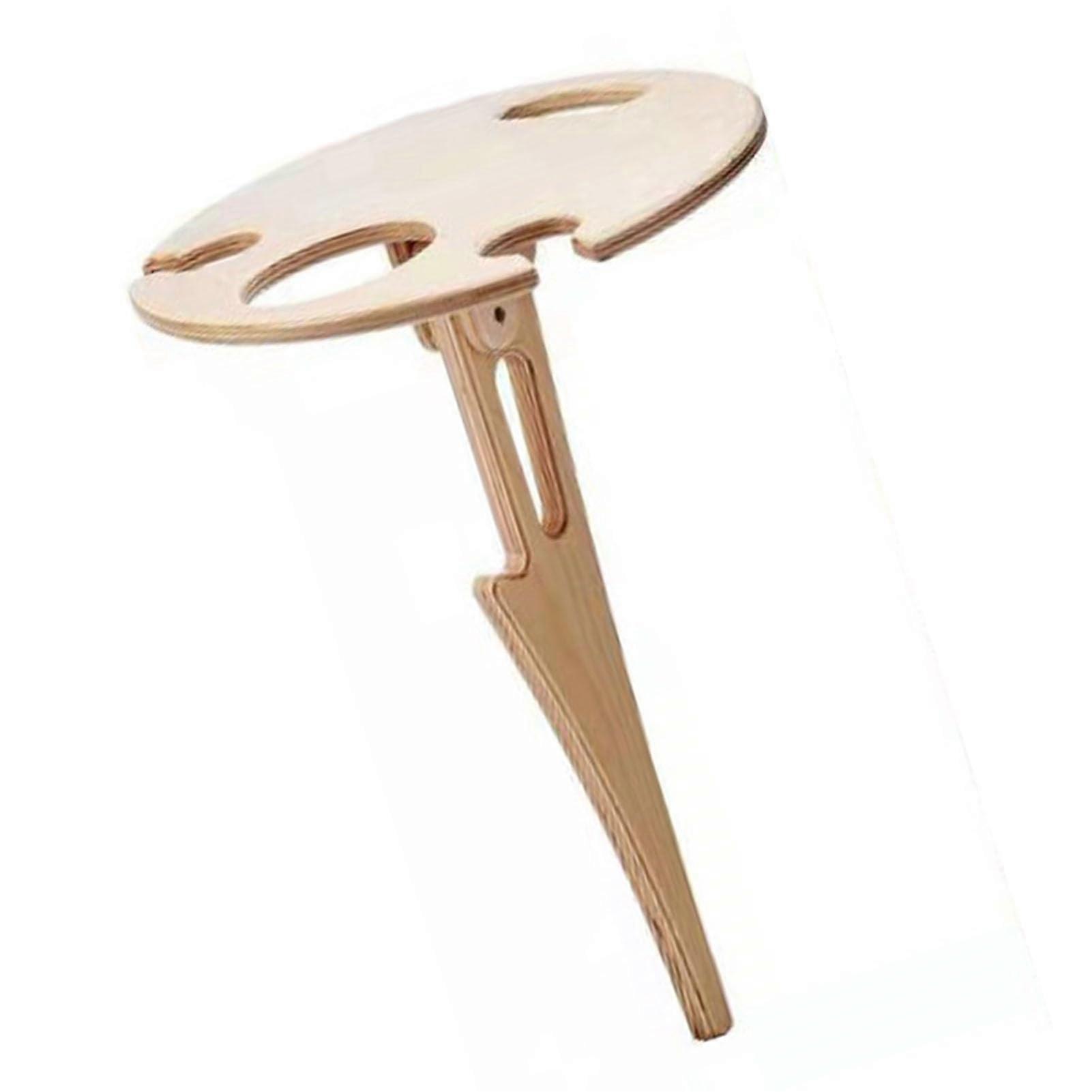 Foldable Bamboo Bottle Holder for Outdoor Activities, Portable, for Wine Lovers, Versatile Use