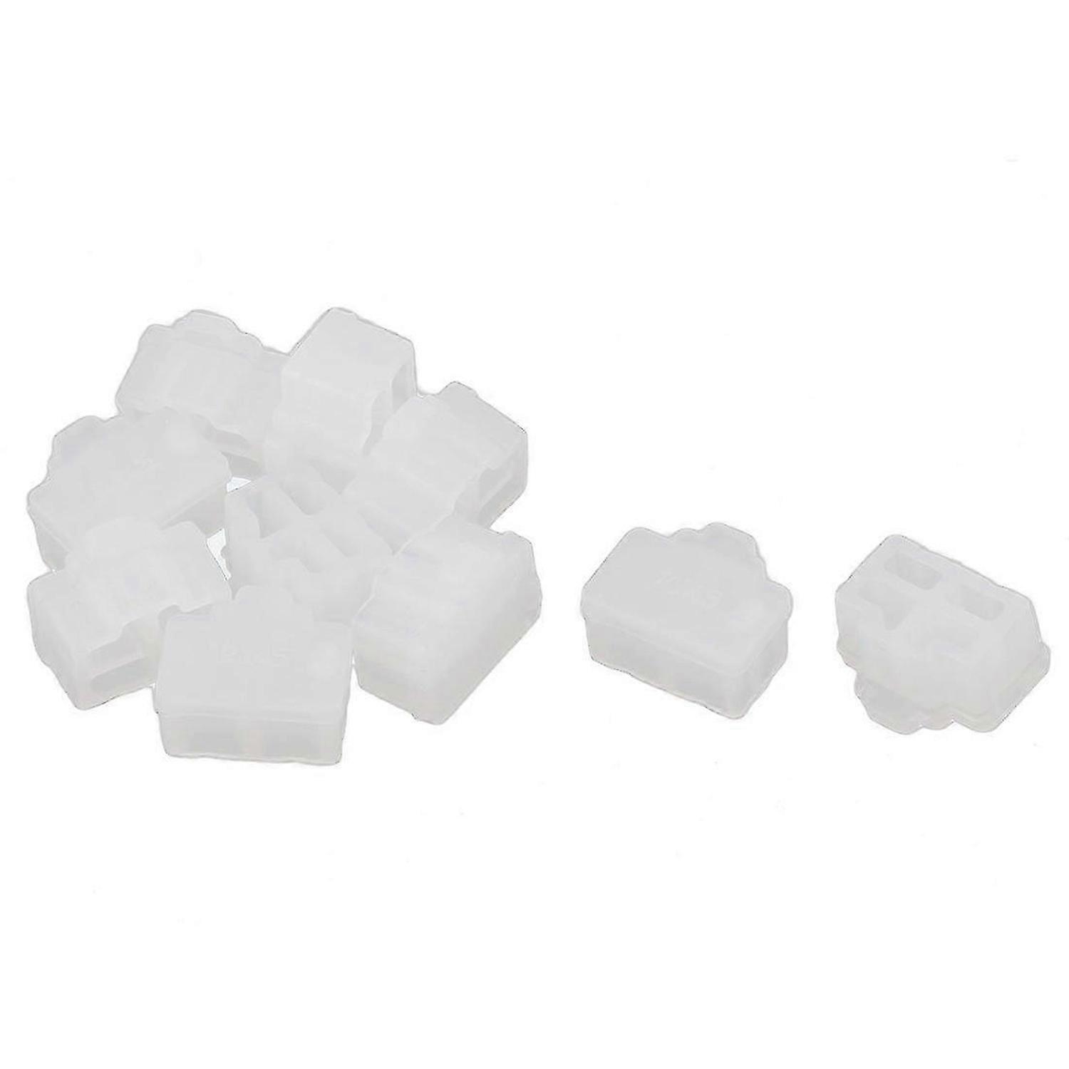 Clear Ethernet port RJ 45 Dustproof cap Protection stopper 10 Connector plug
