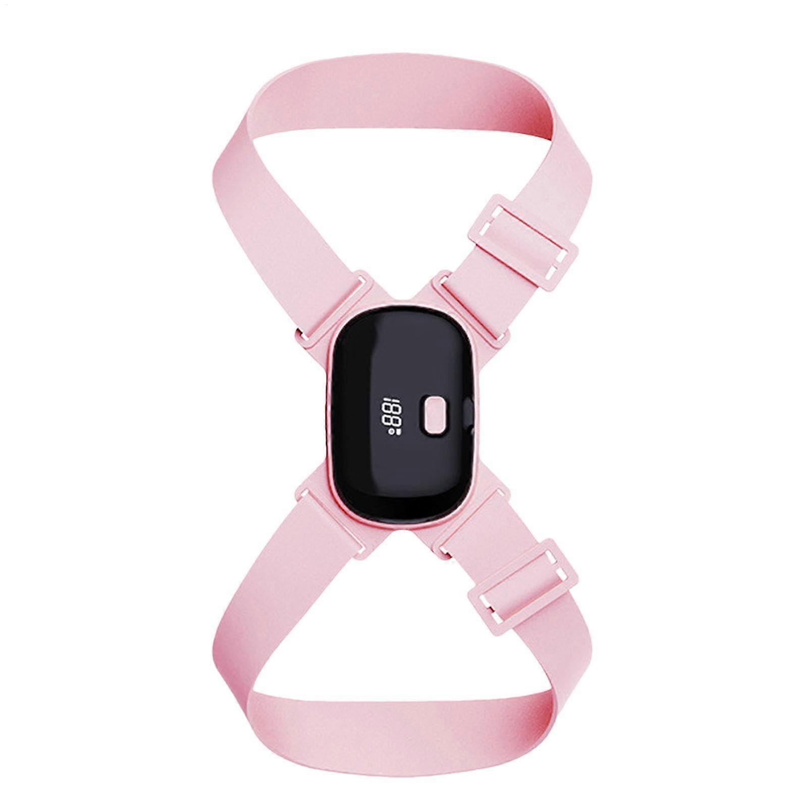 Posture Corrector Smart Back Reminder, Vibrating Correction, Adjustable Upper Back Support, Breathable Pink, Unisex