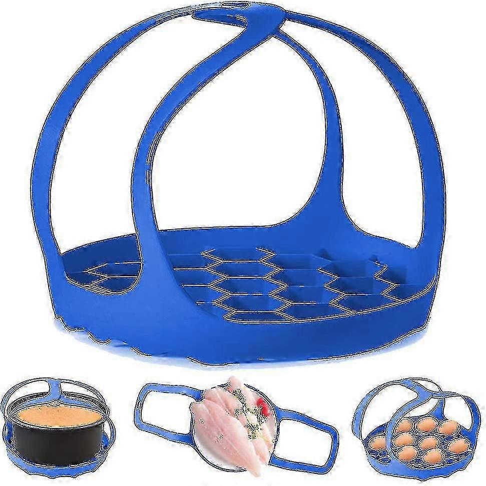 6 Qt/8 Qtインスタントポット用シリコンEスチーマー - チュアン - グリーン