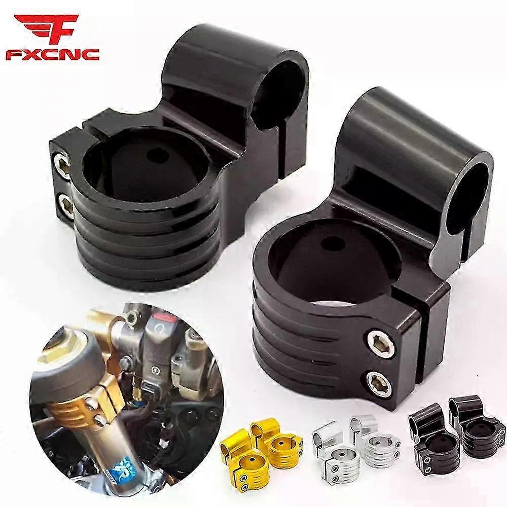 Universal CNC Motorcycle 7/8 Rised Handlebar Clip On Heads Clamps for Various Models 33-53mm