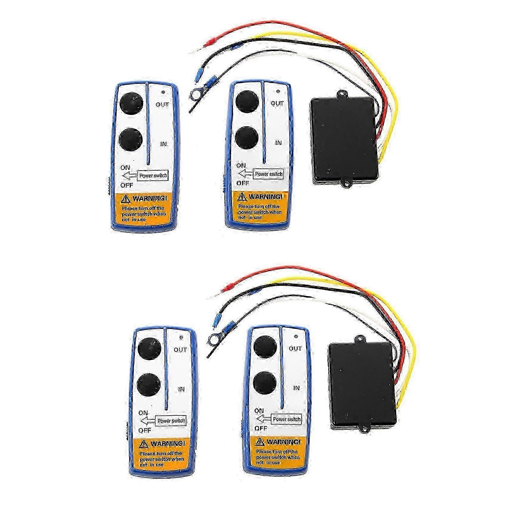 2X Remote Control Electric Winch Remote - Blue & White