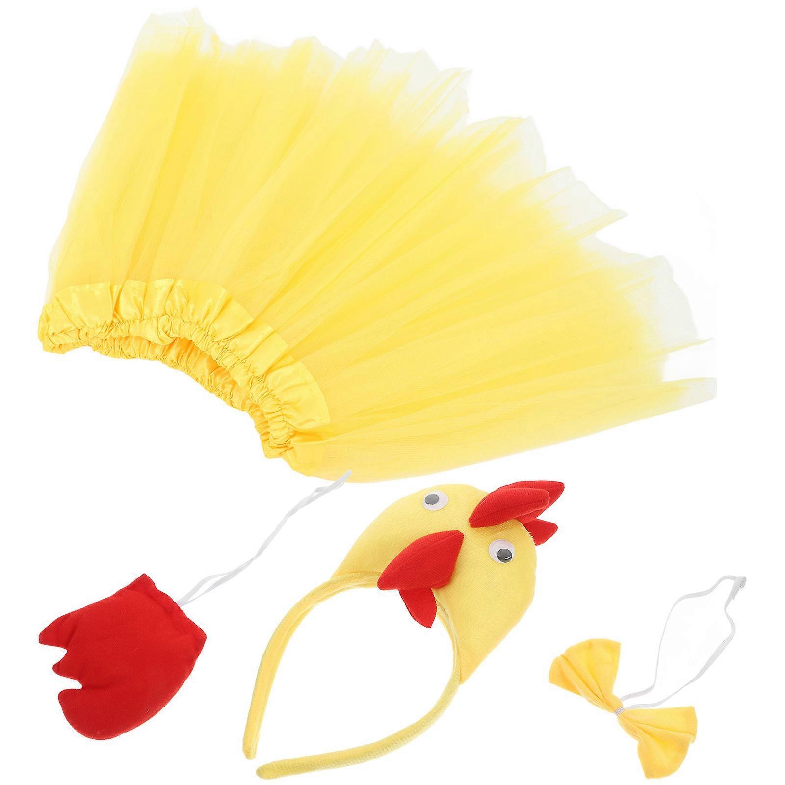 Chick Hat Toddler Chicken Costume For Halloween Parties Plush 1Set