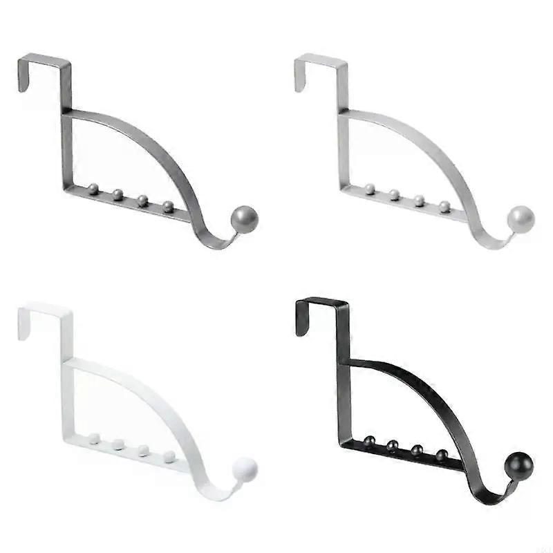 62CE 2Pieces Over The Door Hooks Hanger Multi Hanging Storage Organizers Valet Hooks