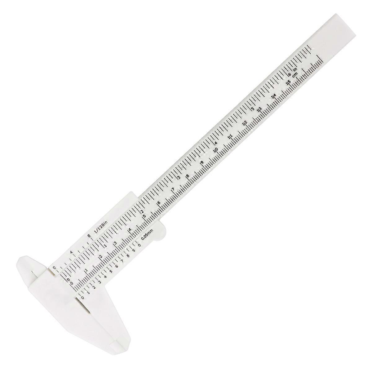 Compact Plastic Caliper Lightweight Precision Gauge for Internal, External and Depth Measurements Portable Sliding Ruler Tool