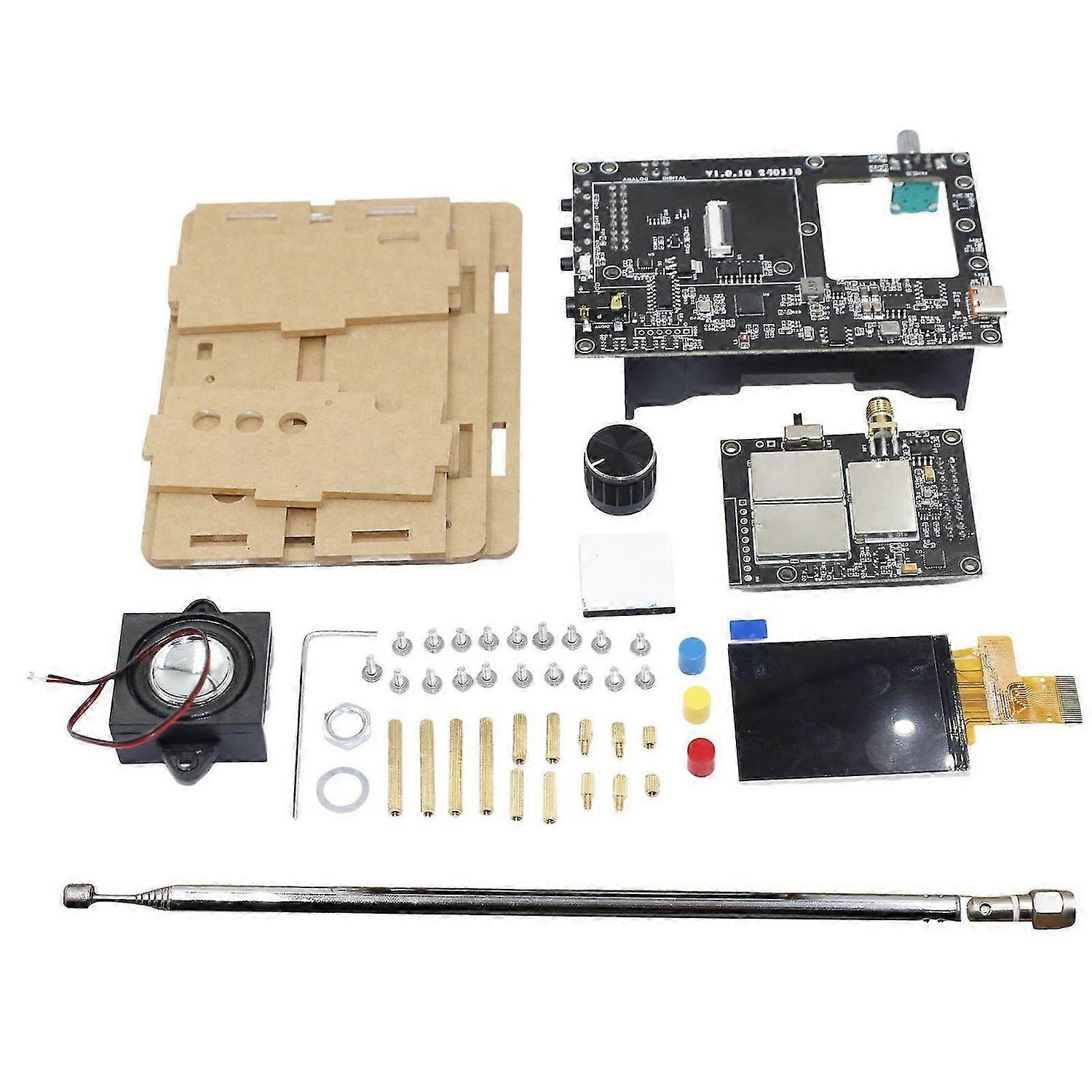 Full Band Sound Receiver Kit 2 Way Amp System Soldering Free Assembly Projects AM MW SW SSB LSB USB V5A for Beginners
