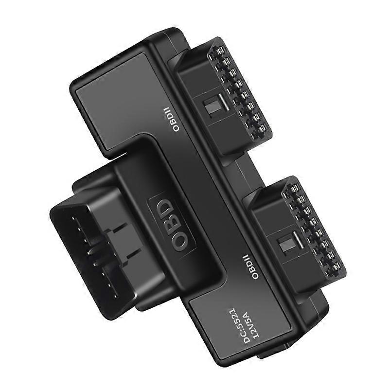 Universal OBD2 Adapter Cable, One Sync to Two, 16 Pin, 16 Core, 6000 Connector, Dc5521~01456