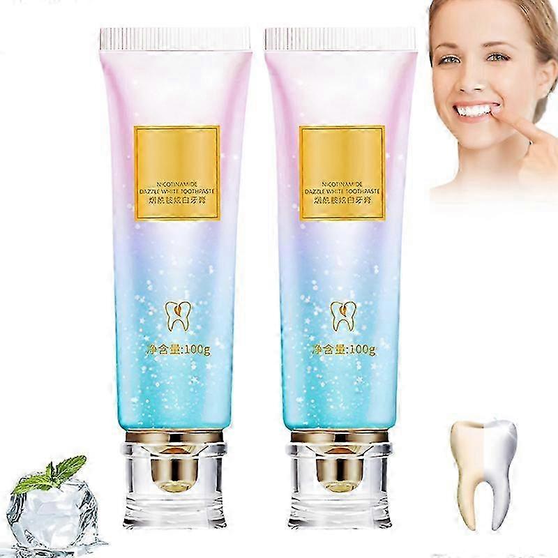 Easilyous Niacinamide Intensive Whitening Toothpaste, Natural Gentle, Long-Lasting Fresh