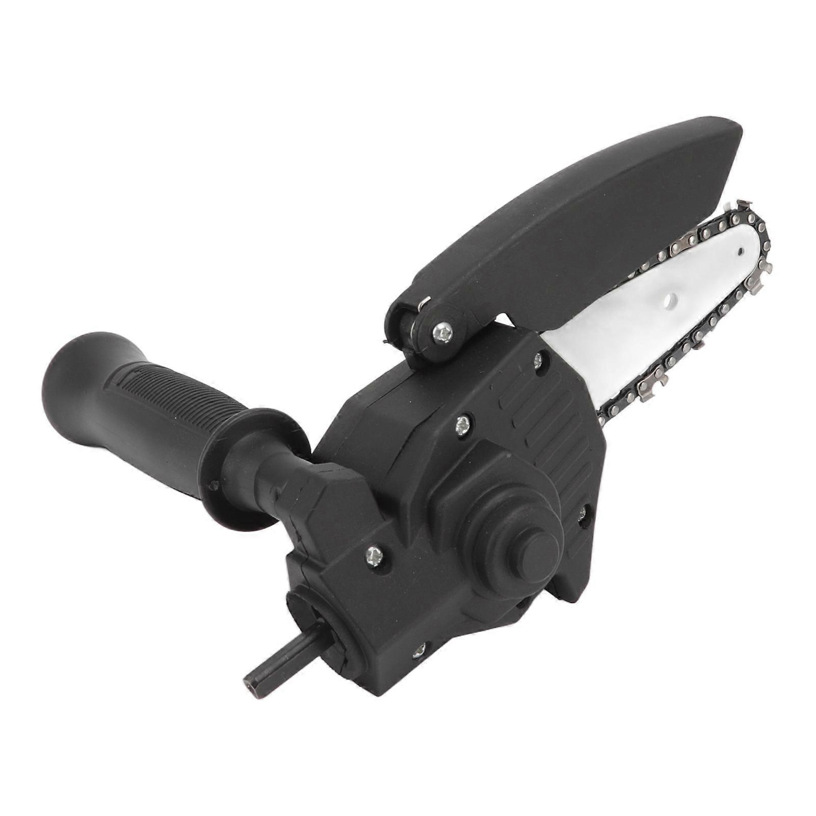 Hand Drill to Chainsaw Converter Portable Mini Electric Saw Adapter Set with Handle and Chain