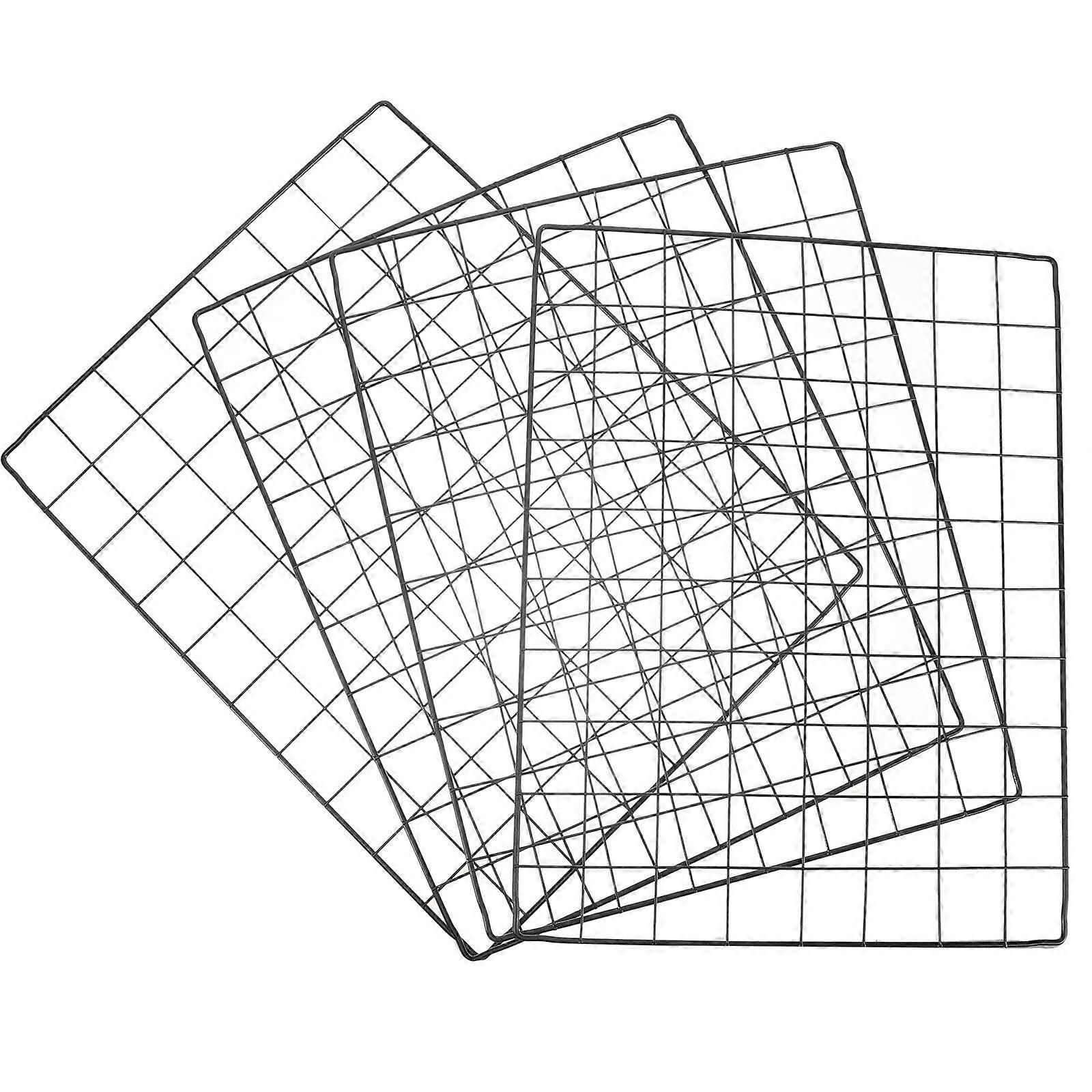 Diy Dog Cage Mesh Panels 4 Pack Rustproof Metal Fencing Easy Install Expandable Pet Play Pen Accessory