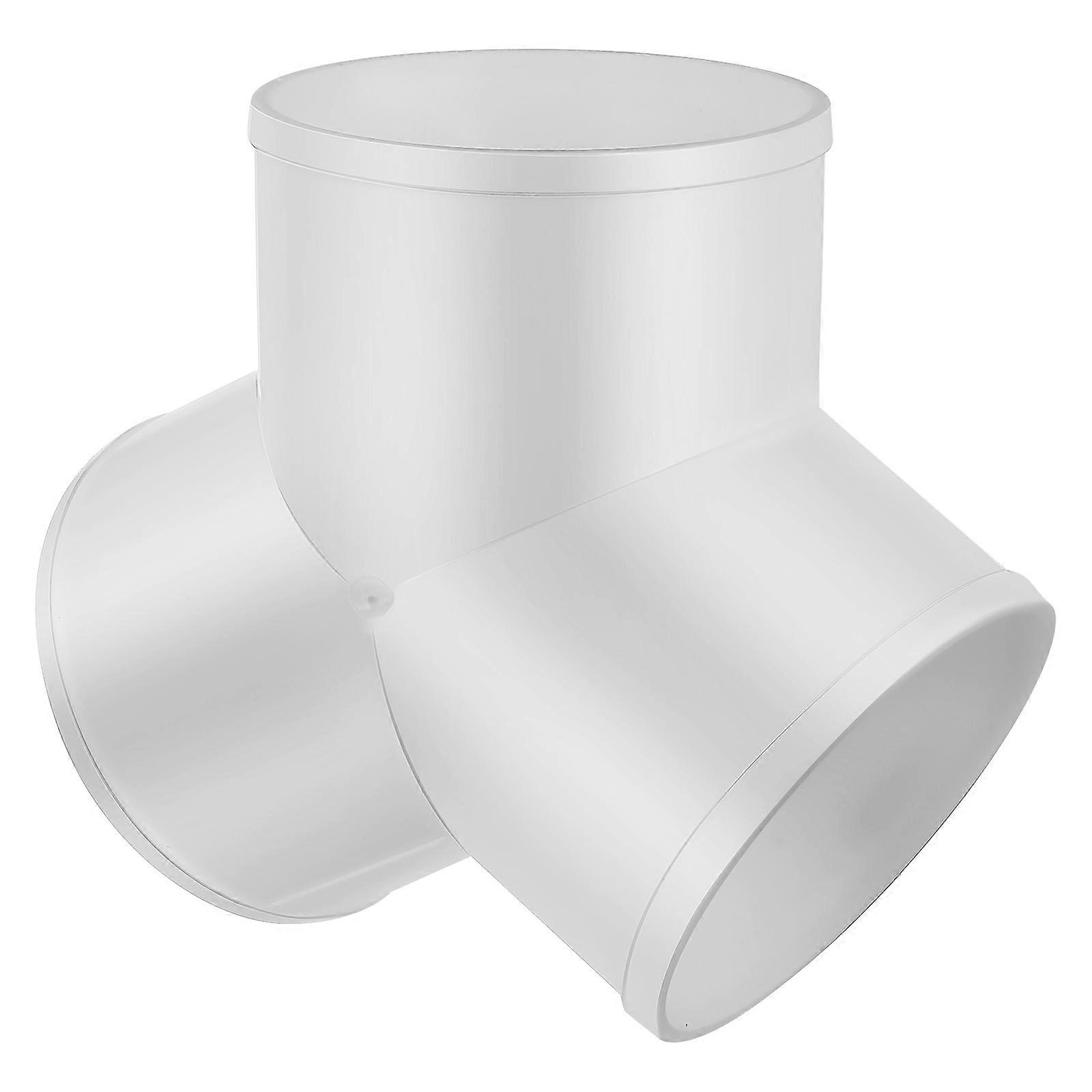 Y Shaped PVC Duct Connector Splitter for Dryer Vent Hose – Lightweight, Sturdy, Easy Installation, Efficient Airflow for Residential and Commercial