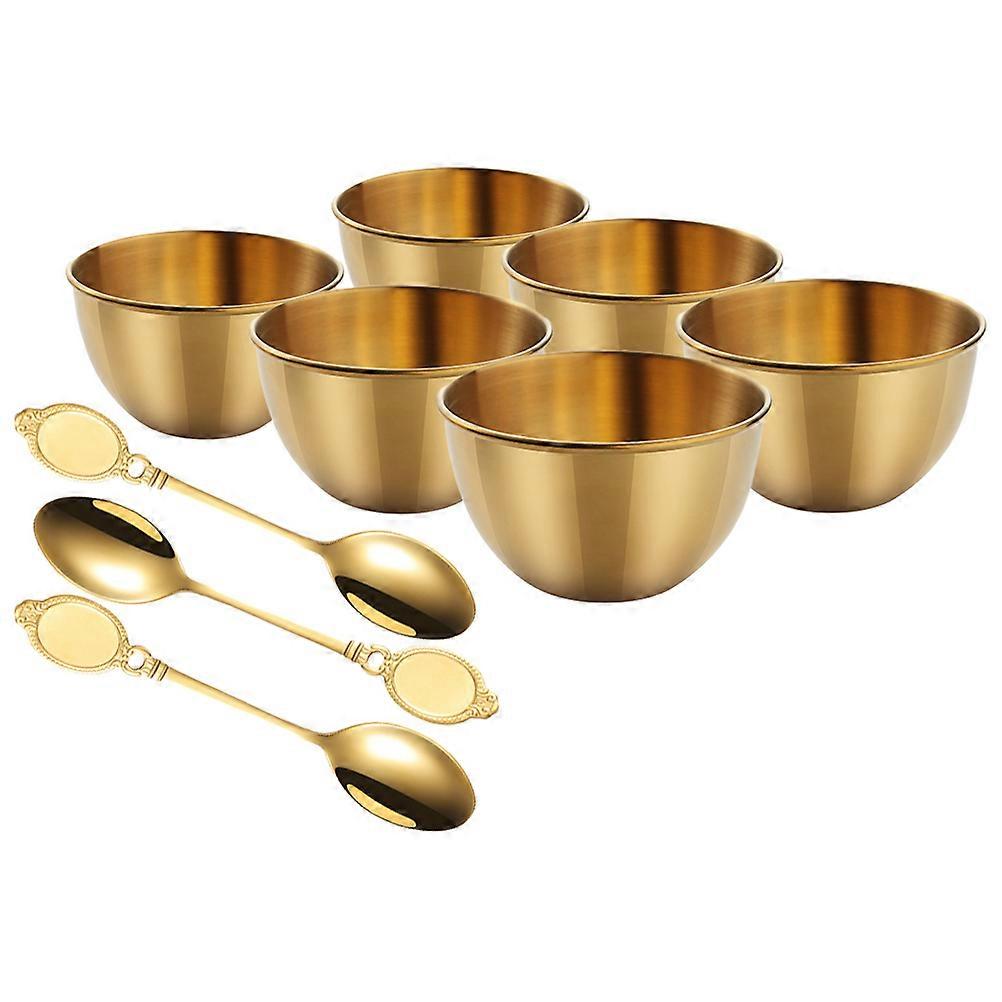 Stainless Steel Seasoning Cup Rounded Shape For Households Restaurant Use 13.00X2.50X1.50CM Sauce Holding 1Set