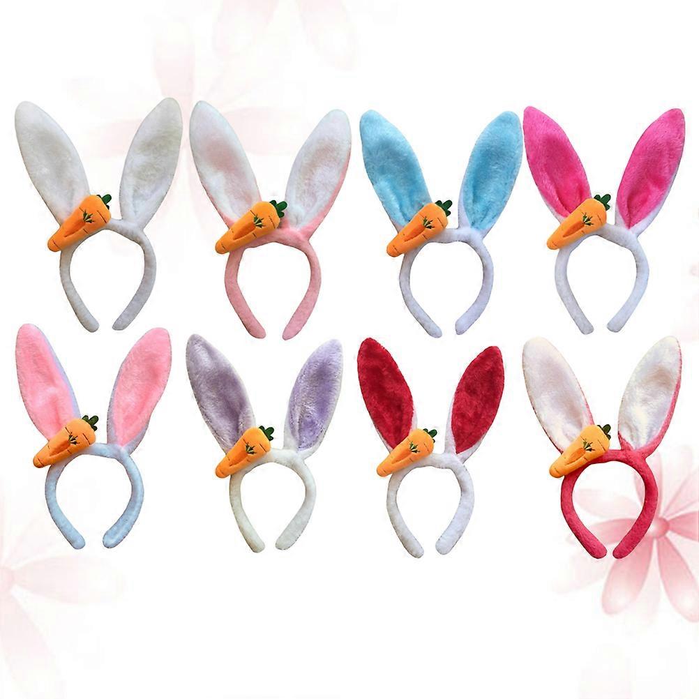 Bunny Ears for Kids Hairband Rose Red Party Gifting Occasions 30x12cm 8Set