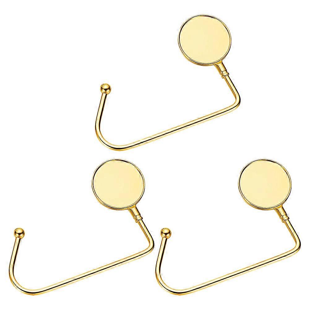 Holiday Mantel Shelf Stocking Hooks Golden 11X7CM Holding And Candy 3Pcs For Fireplaces