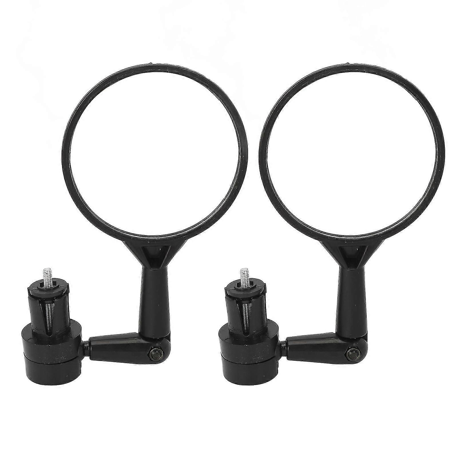 2024 Bicycle Handlebar Mirror Round Shape 360 Degree Rotatable Bicycle Rear View Convex Handlebar Mirrors