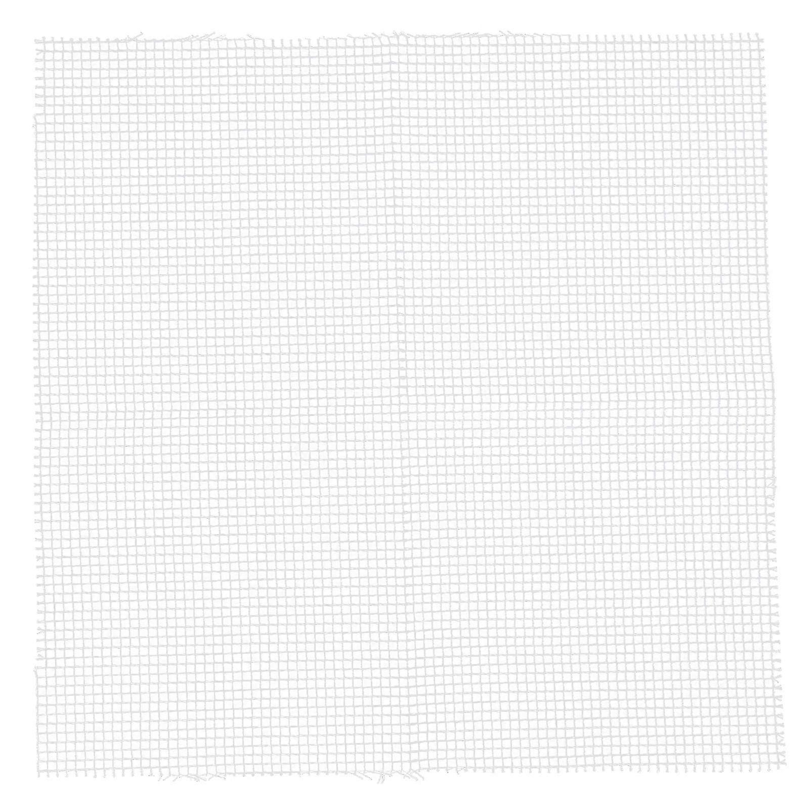 Home DIY Carpet Knit Mesh Cloth Mat with Wooden Handle Crochet Hook Repair Materials 50x50CM