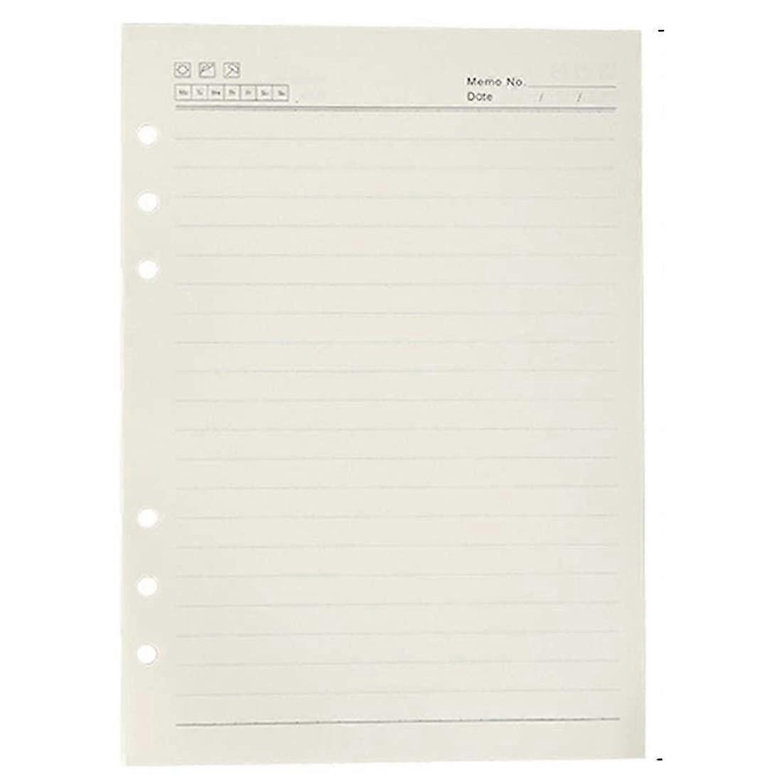 A5 Refill Paper 240 Pages/120 Sheets 6 Holes Loose Sheets for Diary Notebook