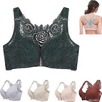 Kvinder Front Lukning Push Up Floral Comfort Rose BH