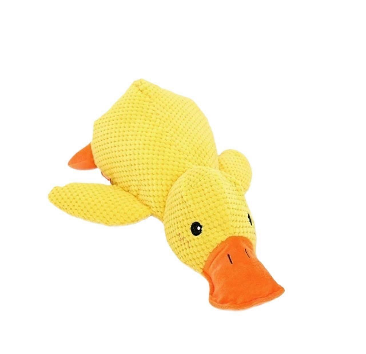 Dog Chew Toy, Calming Pillow with 3D Filling, Fun Chew Toy for All Sizes, Soft Yellow Material