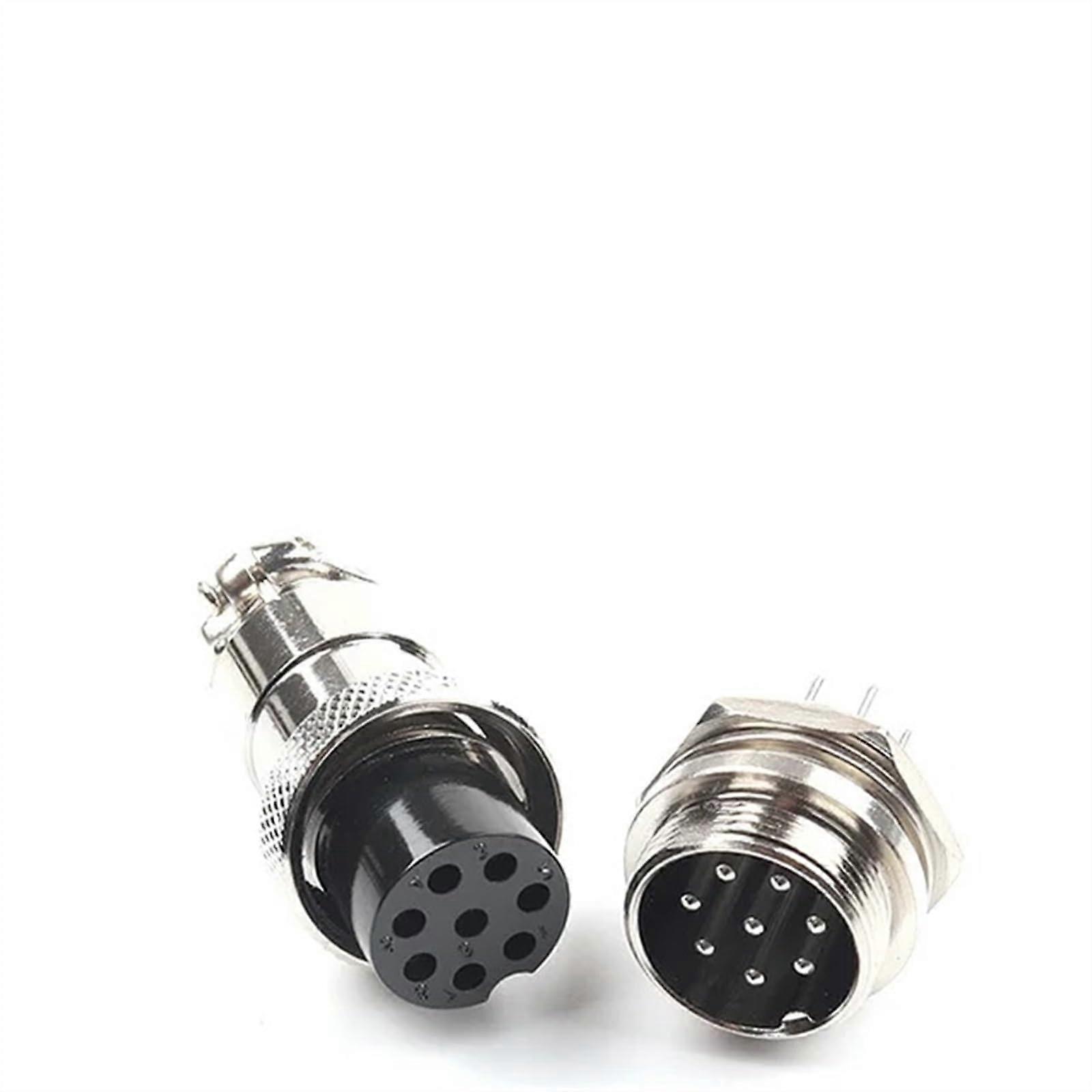 GX20 2-15 Pin Circular Aviation Connector Socket Plug, 20 Mm, Nut Type GX20-8, Panel Mount, Male + Female