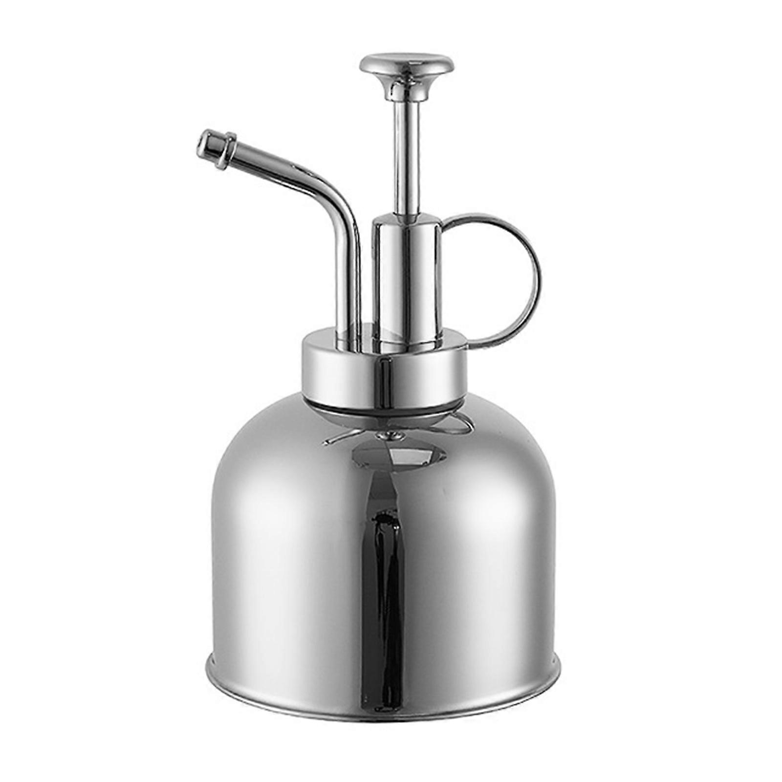 Ergonomic Rustproof Stainless Steel Mini Watering Can Fit for Effortlessly Watering In Small Spaces Indoor Outdoor Use  Silver