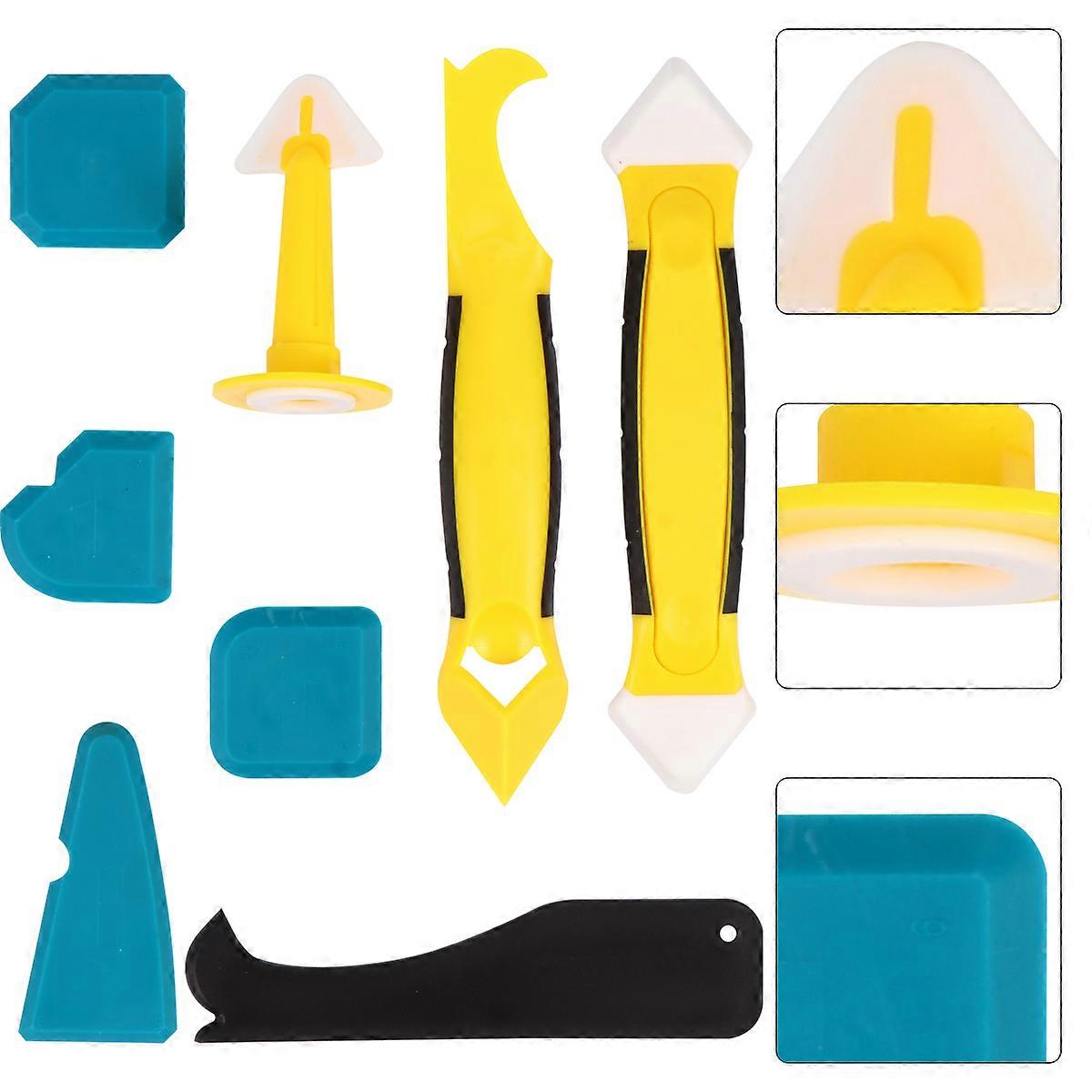 Sealant Remover Tool Set 8pcs Useful for Kitchen Bathroom DIY Works Made of Durable Plastic