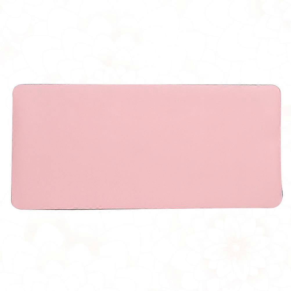 Pink PVC Anti-Slip Wrist Support Mouse Mat for Home Office Use 30X60X0.2CM