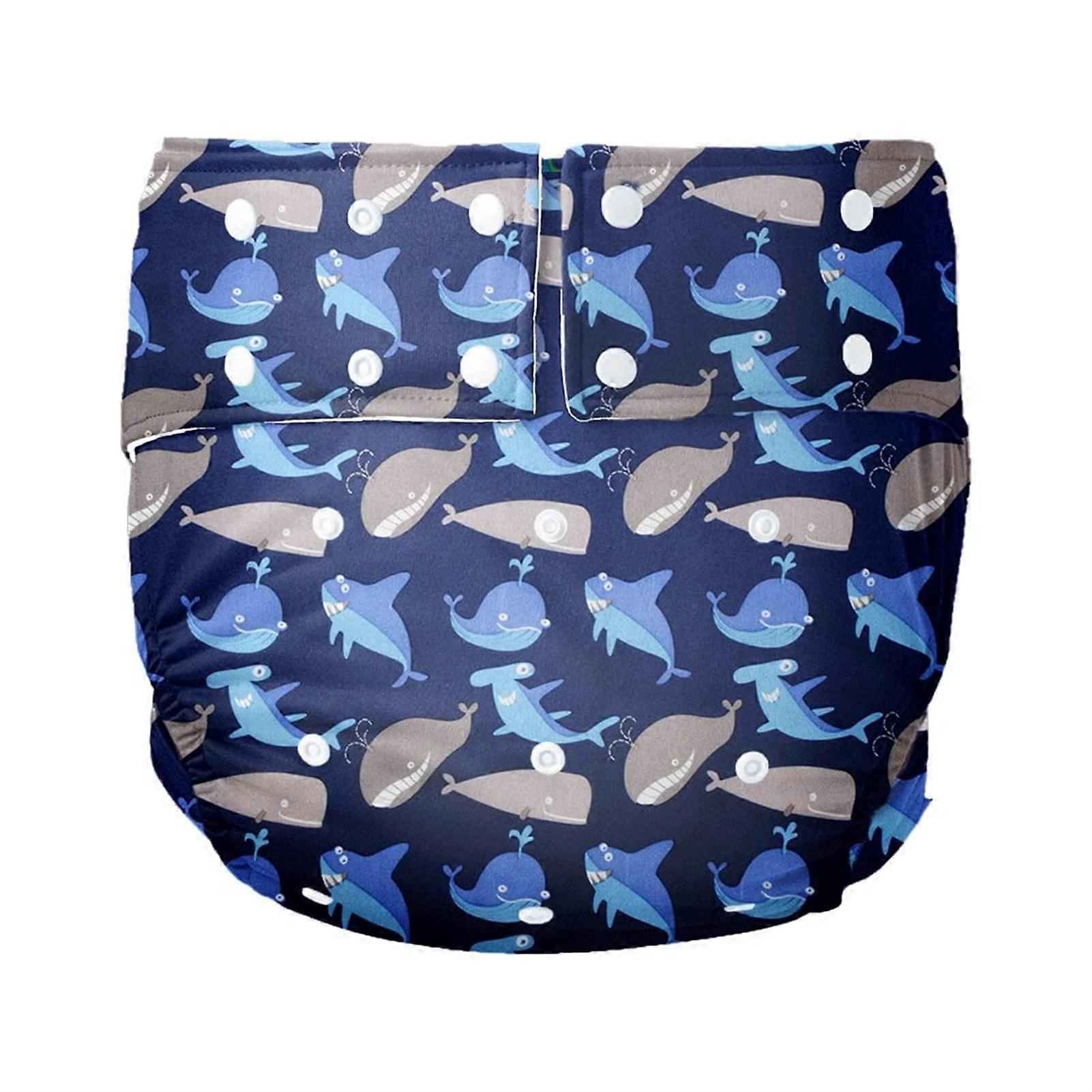 Reusable Cloth Nappies for Adults, Medium Incontinence Pocket Nappy Pants, Green Color, Soft Fabric, Adjustable Fit