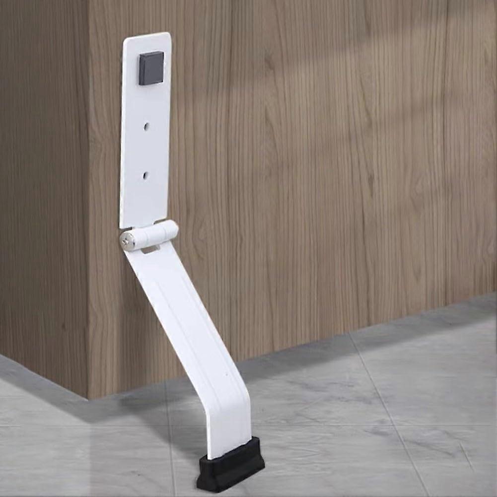 Door Stopper for Indoor Use, Removable Silicone Foot, Non-Slip Pad, Suitable for Doors Up to 10cm Gap, White